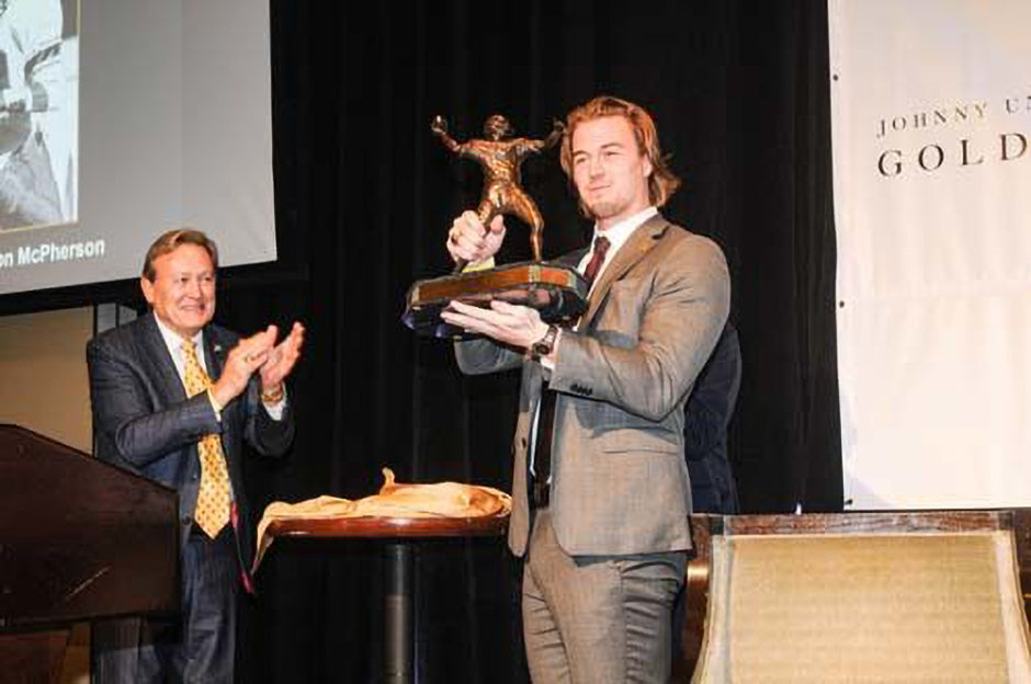 Kenny Pickett wins Johnny Unitas Golden Arm Award - Cardiac Hill