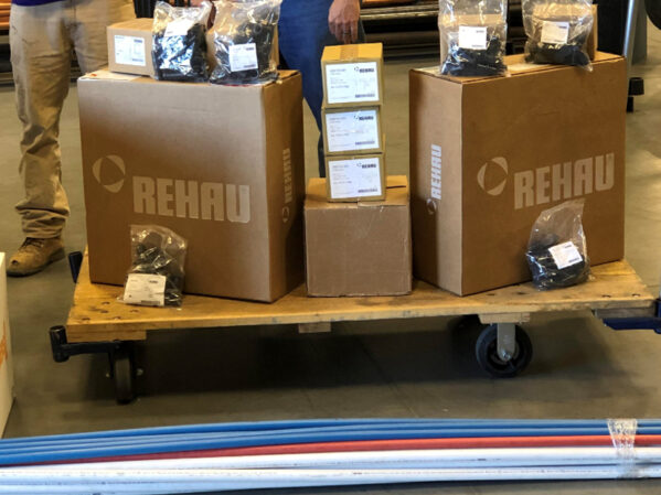 REHAU Donates PEXa Pipe and Fittings to Local Union 562