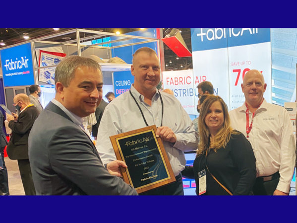 FabricAir Names DS Herron Top HVAC/R Rep of 2021