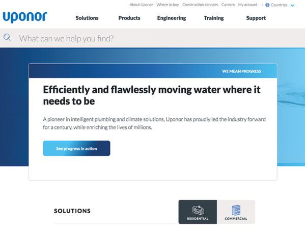 Uponor Launches New Website