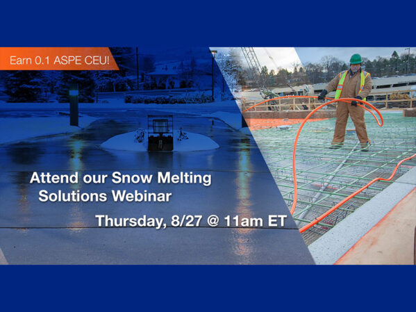 Watts to Host Customer Webinar on Snow Melting Solutions