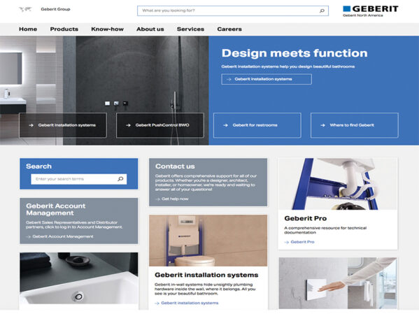 Geberit Launches New Website