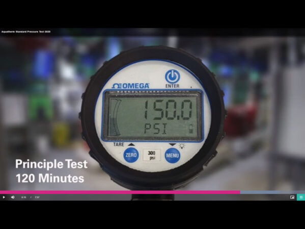 Aquatherm Releases Pressure Test Video