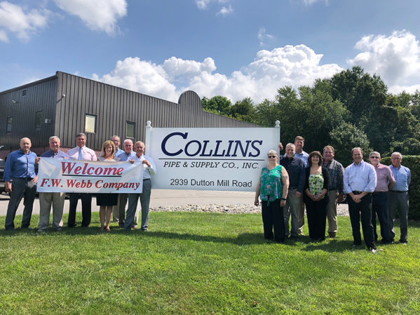 F.W. Webb Company to Acquire Collins Pipe & Supply Co. Pennsylvania Location 2