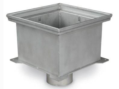 Sioux chief stainless steel square floor sink