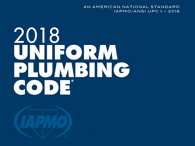 2018 fashion Uniform Plumbing Code