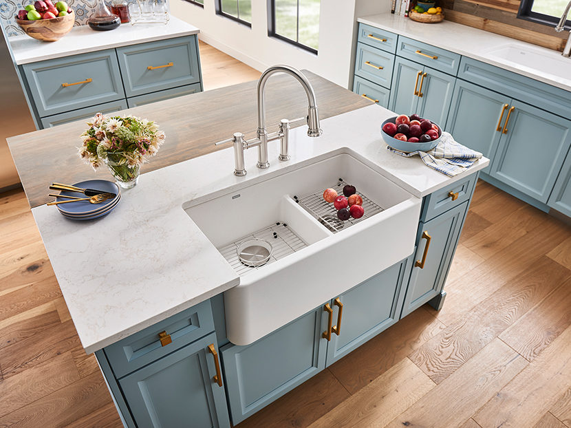 blanco silgranit sink white kitchen