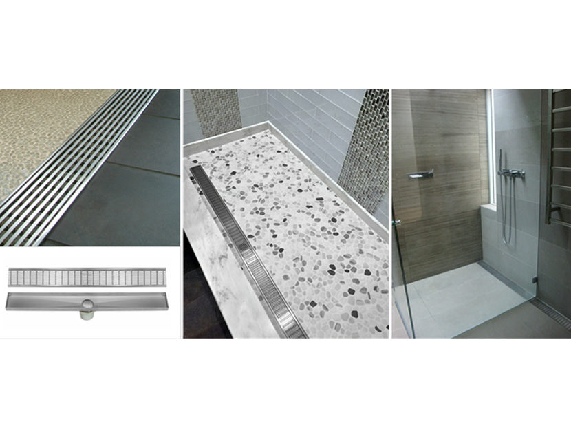 LUXE Linear Drains linear shower drains, 2017-09-20, Plumbing and  Mechanical
