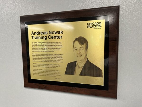 Chicago Faucet Company Honors Former President by Naming New Training Center at Milwaukee Plant After Andreas Nowak.jpg