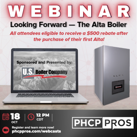 U.S. Boiler Company to Sponsor, Present Free PHCPPros Webinar