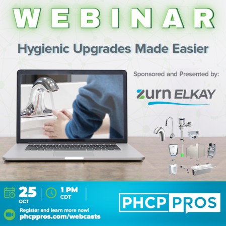 Zurn Elkay Water Solutions to Sponsor, Present PHCPPros Webinar on Hygienic Upgrades